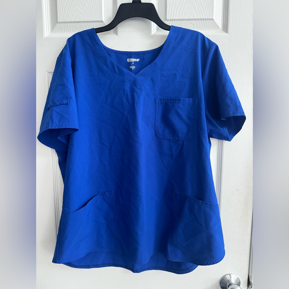Scrubstar Women’s Blue Short Sleeve Scrub Top